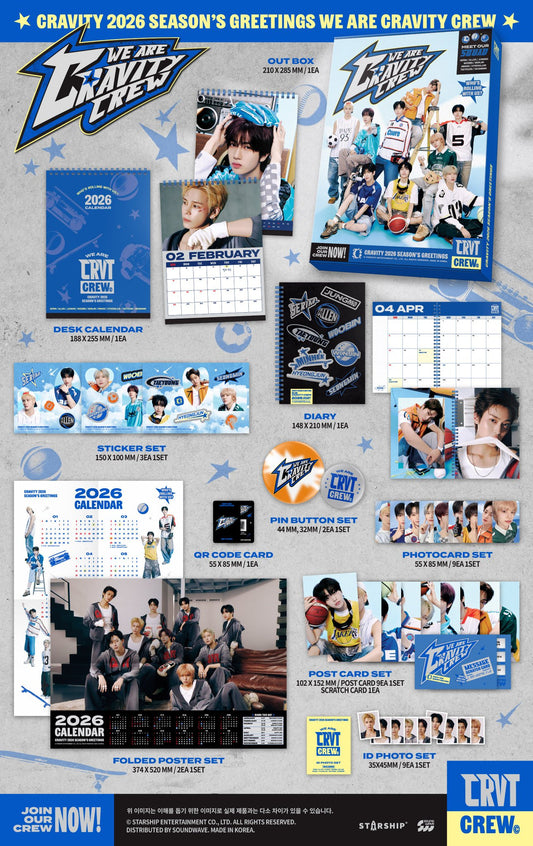 [PRE-ORDER] Sealed - CRAVITY - Official 2026 Season's Greetings