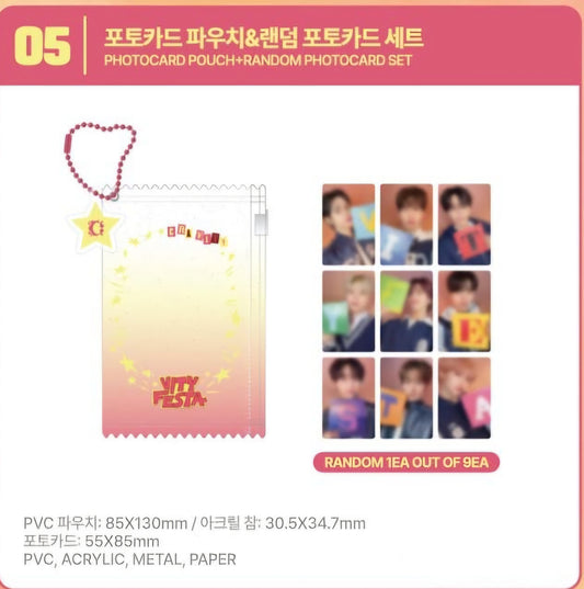 [PRE-ORDER] Sealed - CRAVITY - PHOTOCARD POUCH + RANDOM PHOTOCARD SET - 2026 Cravity Fan-Con [VITY FESTA] - official MD