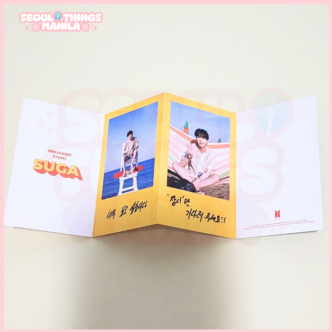 [ON HAND] BTS - Butter Peaches and Cream Message Card - Suga Version