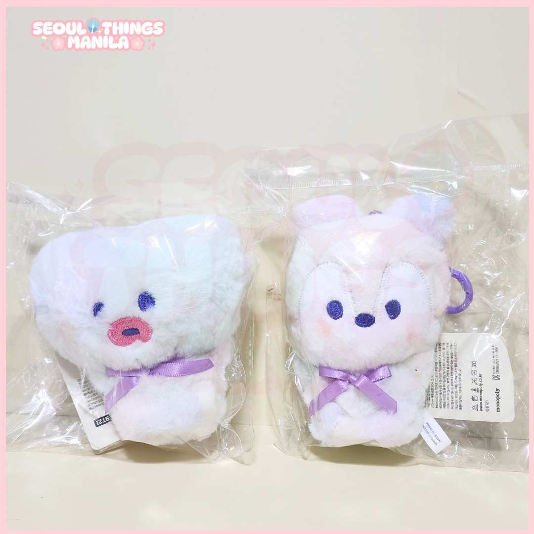 [ON HAND] Sealed MD - BTS - BT21 minini - Rainbow Plush Keyring