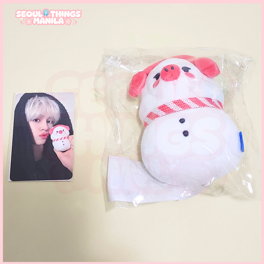 [ON HAND] Sealed MD - CRAVITY - Ccrew Doll - Winter Edition - Snowman Keyring - Serim - Woolpi version