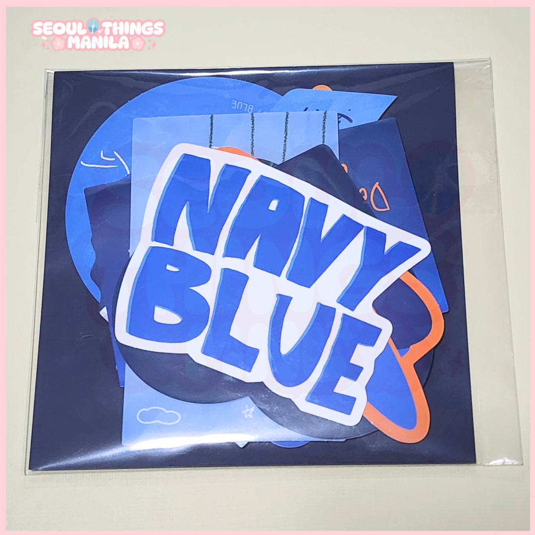 [ON HAND] Sealed MD - PENTAGON - Wooseok - Navy Blue - Sticker