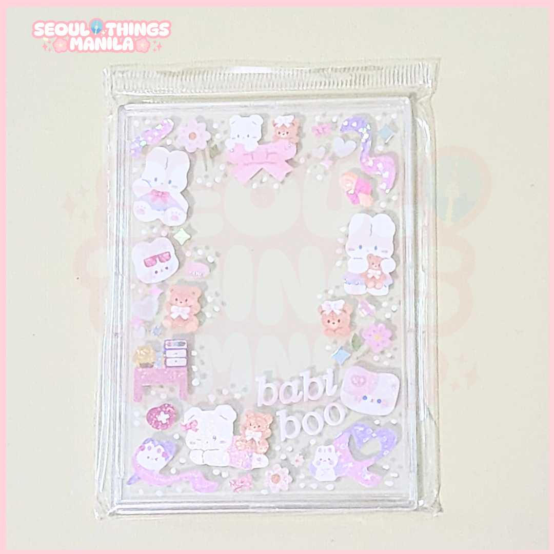 [ON HAND] Sticker Design - Recessed Snap - Photocard Top Loader