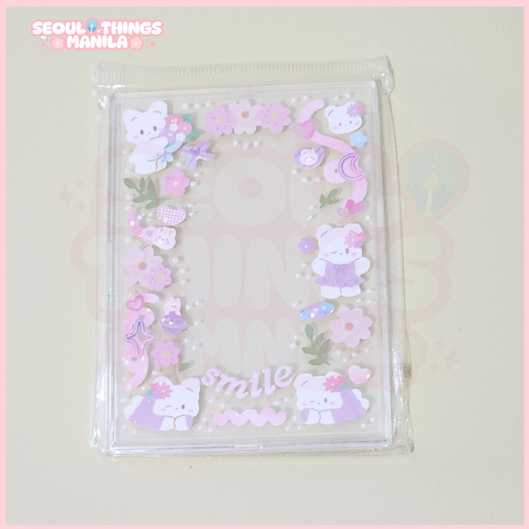 [ON HAND] Sticker Design - Recessed Snap - Photocard Top Loader