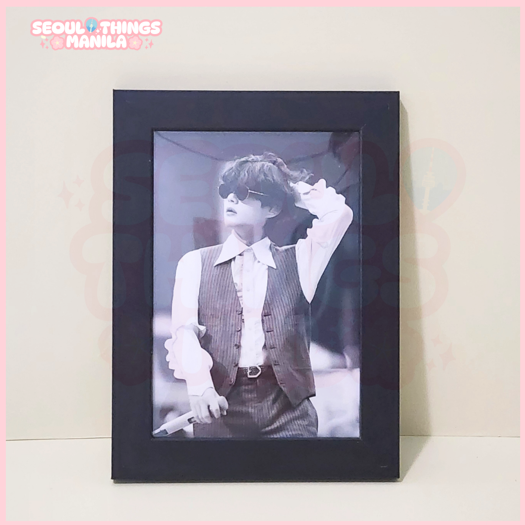 [ON HAND] Unsealed - Unofficial MD - BTS - V Taehyung - Monochrome Picture with Frame