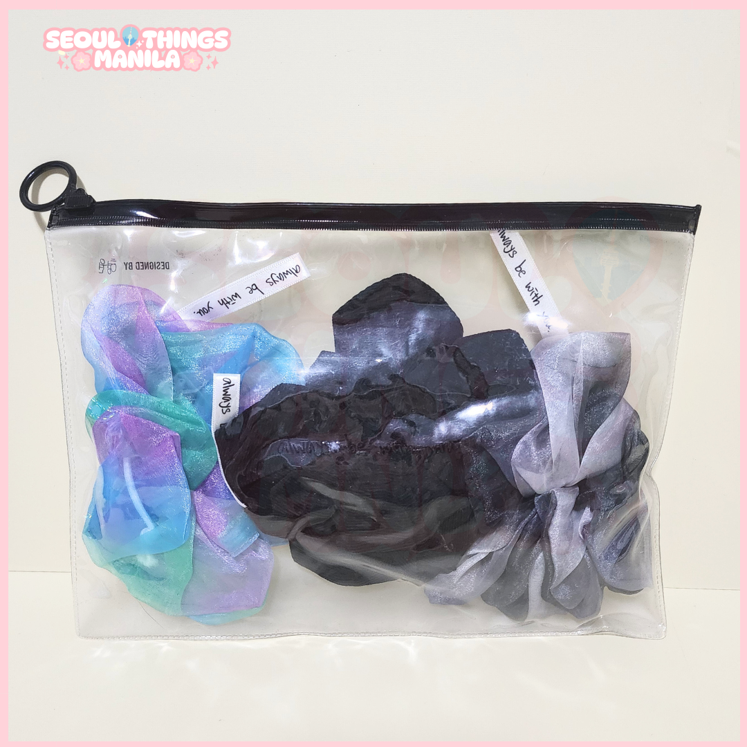 [ON HAND] Unsealed MD - MONSTA X - Hyungwon own design - 2021 MX University Fancon Hair Scrunchie Set