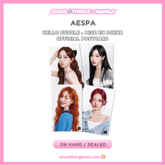 [ON HAND] Sealed - AESPA - Hello Bubble - Mise En Scene - Official Postcard