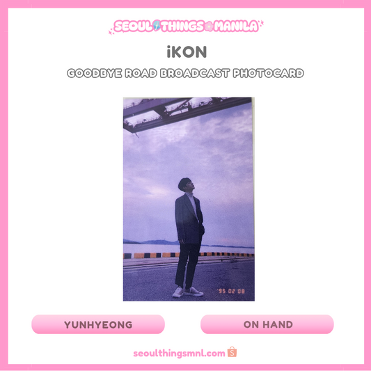 [ON HAND] iKON - Goodbye Road - Broadcast Photocard - Yunhyeong