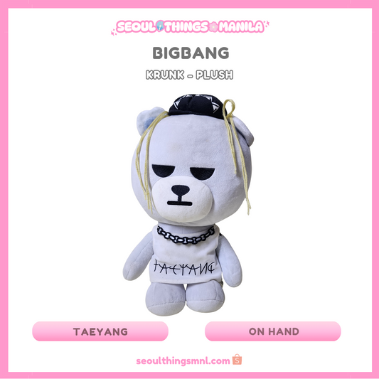 [ON HAND] Unsealed - BIGBANG - Krunk - Big Plushie - Taeyang