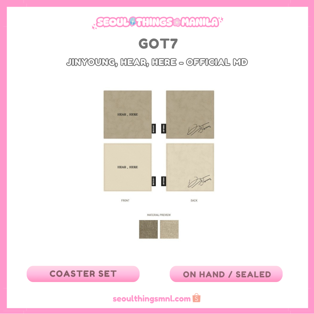 [ON HAND] Sealed MD - GOT7 - Jinyoung - Hear, Here - Coaster