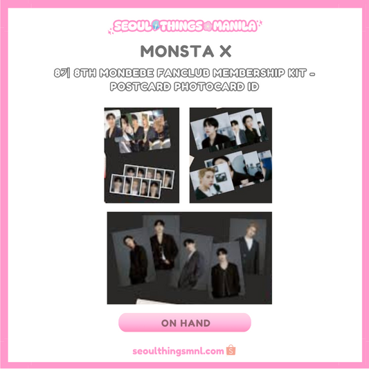 [ON HAND] MONSTA X - 8기 8th Monbebe Fanclub Membership Kit - Postcard Photocard ID