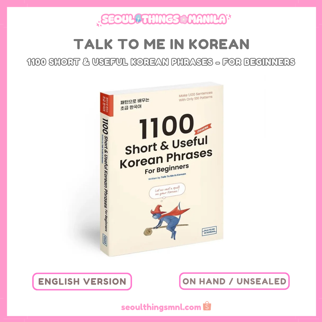 [ON HAND] TALK TO ME IN KOREAN TTMIK - 1100 Short and Useful Korean Phrases For Beginners