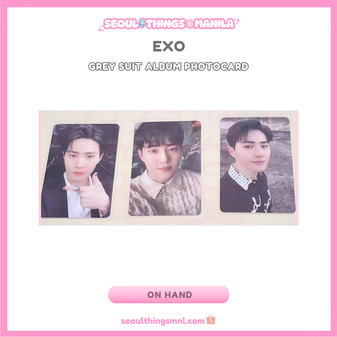 [ON HAND] EXO SUHO - Grey Suit Album Photocard