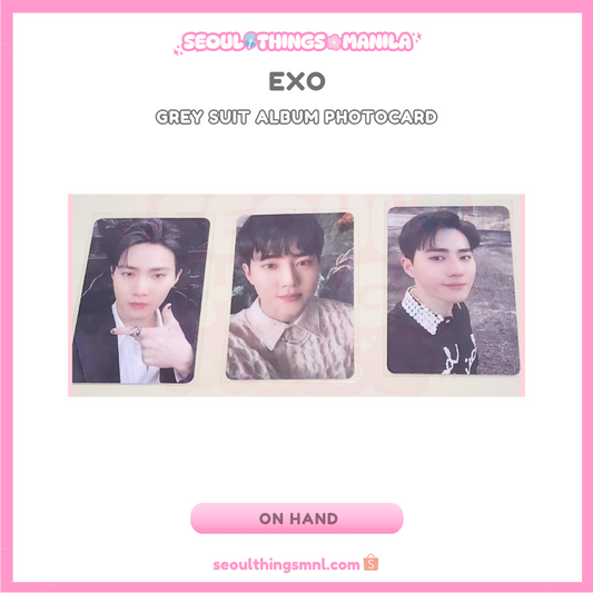 [ON HAND] EXO SUHO - Grey Suit Album Photocard
