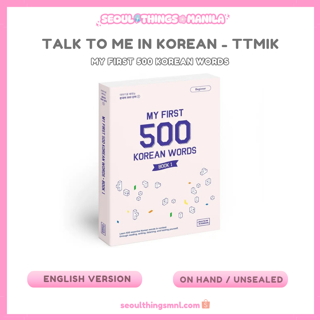 [ON HAND] TALK TO ME IN KOREAN TTMIK - My First 500 Korean Words - English Version