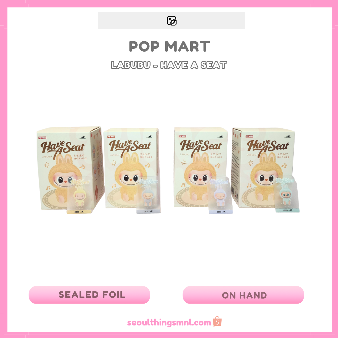 [ON HAND] Sealed Foil - POP MART - Labubu - Have A Seat Edition