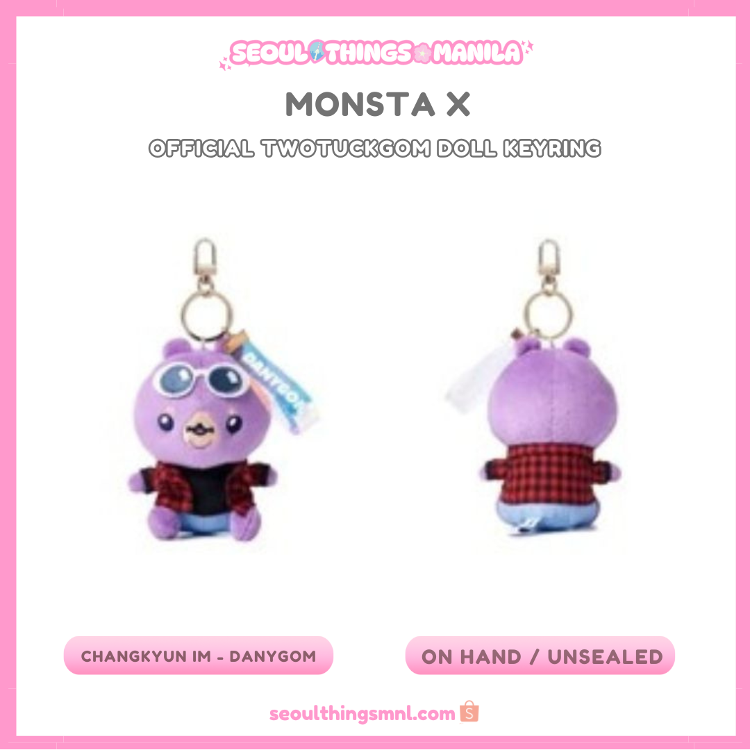 [ON HAND] Unsealed MD - MONSTA X - Official Twotuckgom Doll Keyring - Changkyun IM - Danygom version