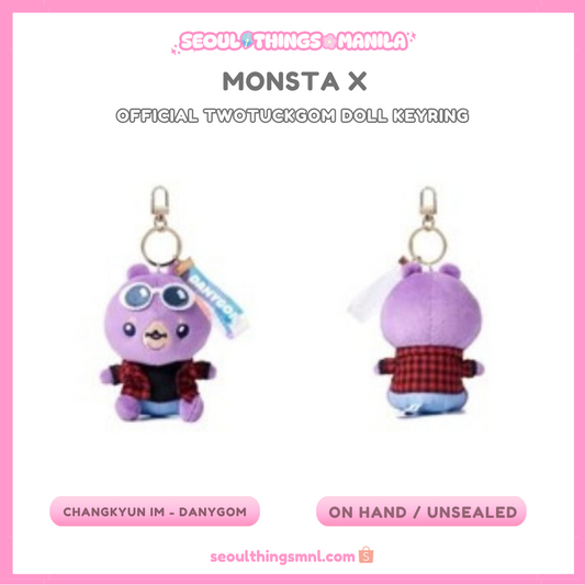 [ON HAND] Unsealed MD - MONSTA X - Official Twotuckgom Doll Keyring - Changkyun IM - Danygom version