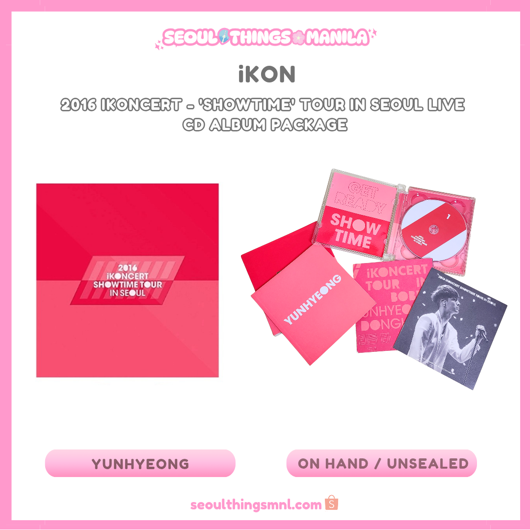 [ON HAND] Unsealed - iKON - 2016 iKONCERT - 'SHOWTIME' tour in Seoul Live CD album package
