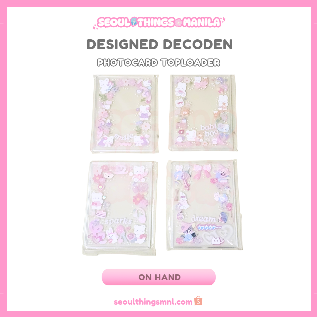 [ON HAND] Sticker Design - Recessed Snap - Photocard Top Loader