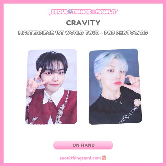 [ON HAND] CRAVITY - Masterpiece 1st World Tour - POB Photocard