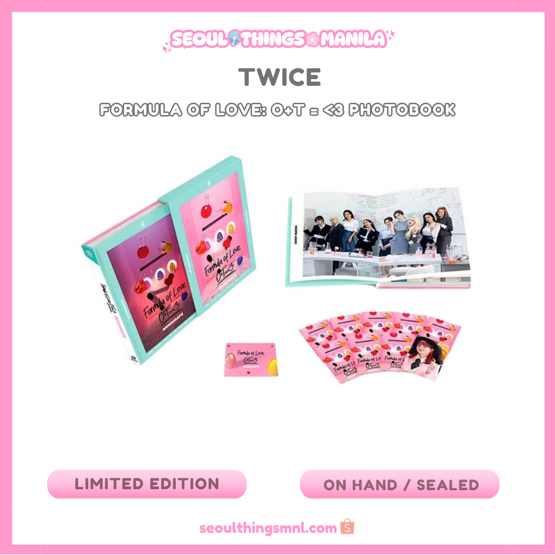 [ON HAND] Sealed MD - TWICE - Formula of Love: O+T = <3 Photobook - Limited Edition