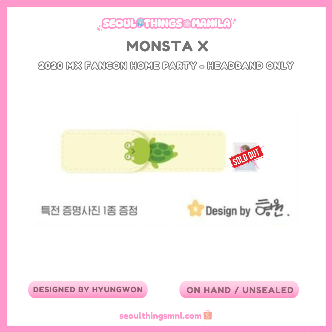 [ON HAND] Unsealed MD - MONSTA X - Hyungwon own design - 2020 MX Fancon Home Party - Headband only