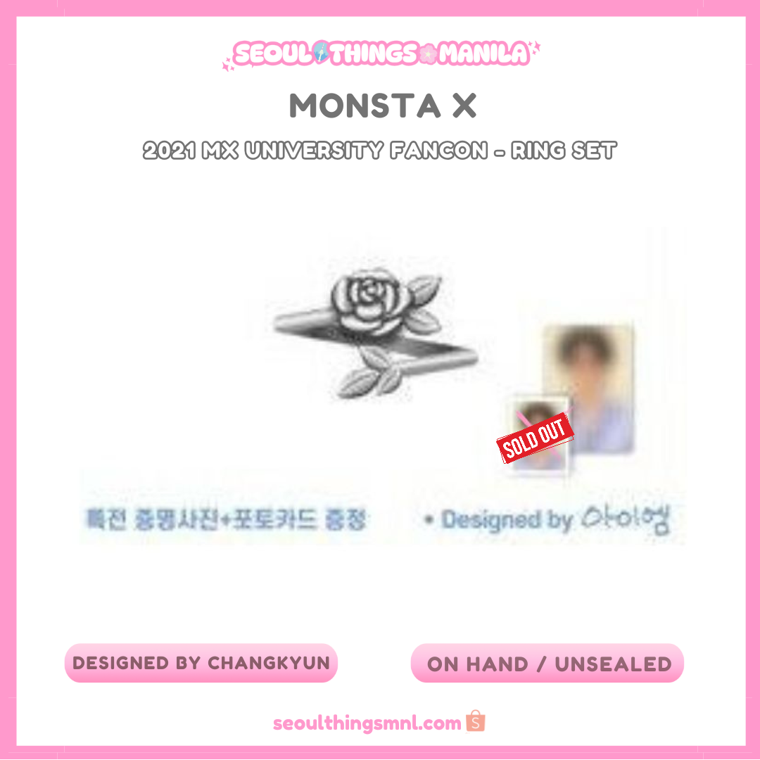 [ON HAND] Unsealed MD - MONSTA X - IM Changkyun own design - 2021 MX University Fancon - Ring Set