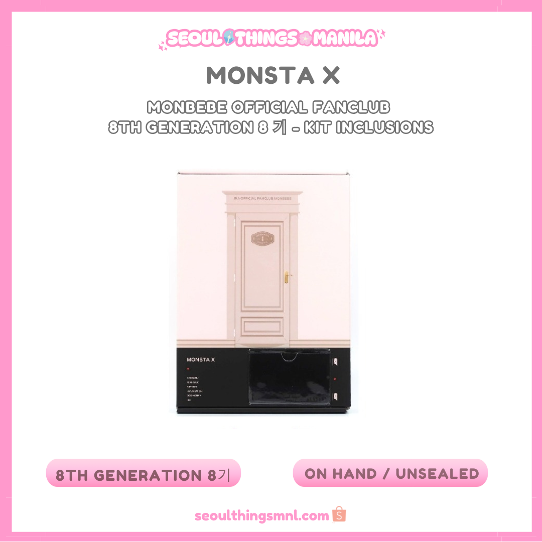 [ON HAND] Sealed MONSTA X - Monbebe Official Fanclub 8th Generation 8 기 - Kit inclusions