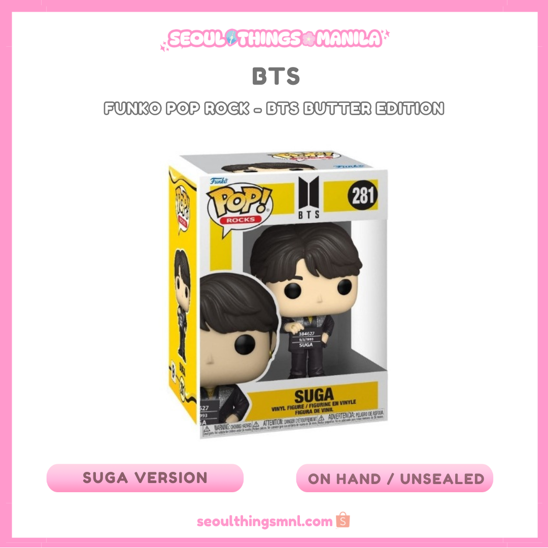 [ON HAND] Sealed MD - BTS - Funko Pop Rock - BTS Butter Edition - Suga version
