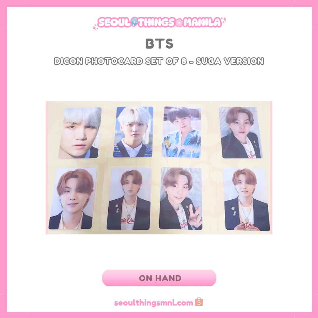 [ON HAND] BTS - DICON photocard set of 8 - Suga version