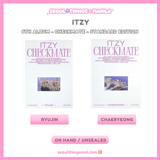 [ON HAND] Unsealed - ITZY - 5th Mini Album - Checkmate - Standard Edition
