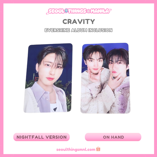[ON HAND] CRAVITY - Evershine Album Inclusion - Nightfall Photocard