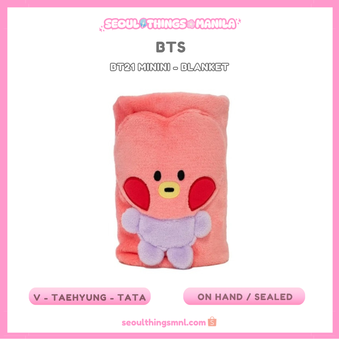 [ON HAND] Sealed MD - BTS - BT21 minini - Blanket - V Taehyung - Tata version