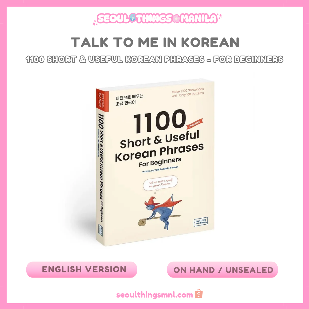 [ON HAND] TALK TO ME IN KOREAN TTMIK - 1100 Short and Useful Korean Phrases For Beginners
